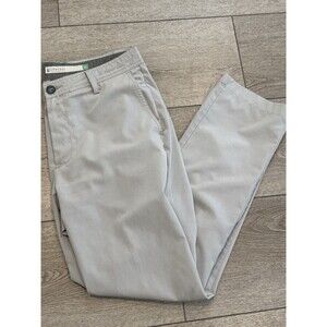 Linksoul Boardwalker Pants Mens 33 Khaki Beige Lightweight Golf Casual